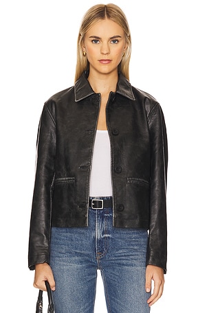 x We The Free Hera Faux Leather Jacket In Black Free People
