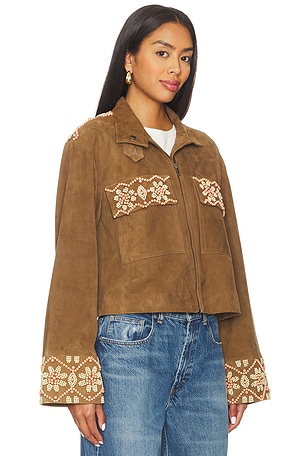 Free People Bali Fading Moon Jacket in Brown