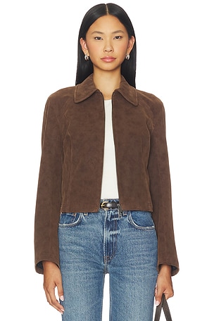 x We The Free River Faux Suede Jacket In Double Espresso Free People