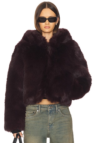 Louder Please Faux Fur Jacket Free People