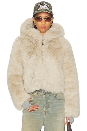 Louder Please Faux Fur Jacket Free People