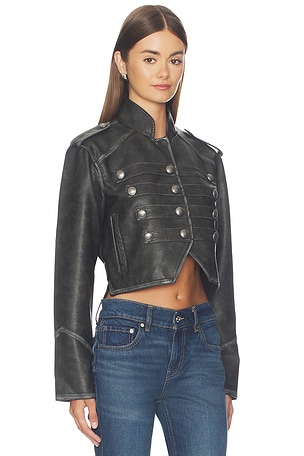 Free People X We The Free Ryland Faux Band Jacket in Black