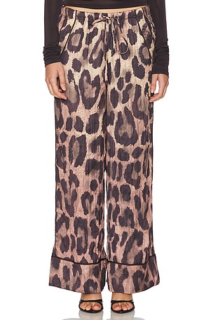 All Out Satin Leopard Pant Free People