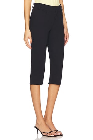 Free People Bette Super Slim Capri in Black