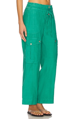 Free People Park Ave Pant in Green