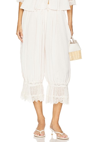 x Intimately FP Forever Young Pant In White Alyssum Free People