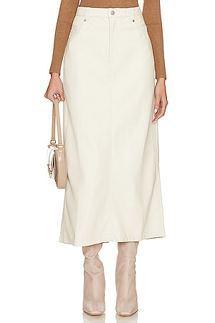 ANINE BING Verne Midi Skirt in Pearl REVOLVE