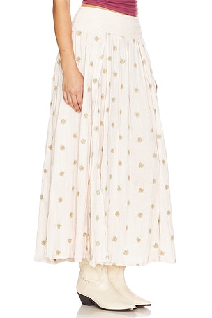 Free People Real Love Maxi Skirt in Blush