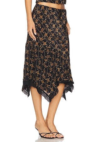 Free People Bali Sweet Escape Skirt in Black