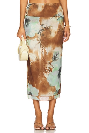 Sunset Mesh Maxi Skirt Free People