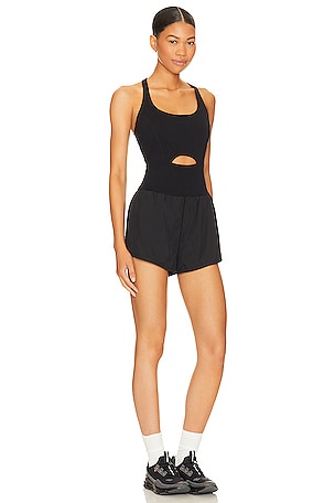 Free People X FP Movement Righteous Runsie in Black