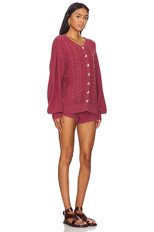 Free People Keeper Set in Burgundy