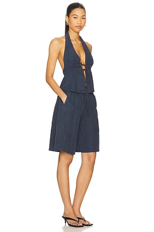 Free People Sidra Set in Navy
