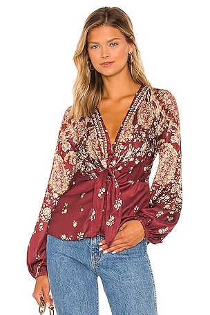 FREE PEOPLE Beat Of My Heart Tunic Wine Combo 2024 NWT