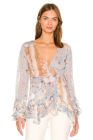 X REVOLVE Magic Hour Wrap Top