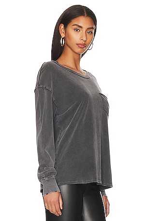 Free People x We The Free Fade Into You Top in Charcoal