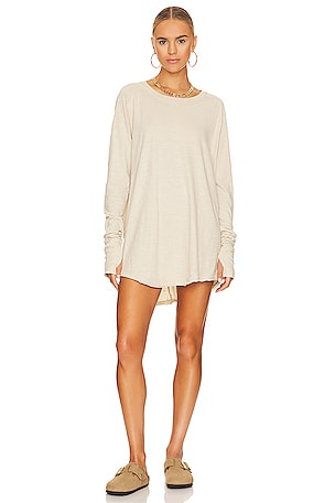 Free People x We the Free Arden Tee in Morning Oat REVOLVE