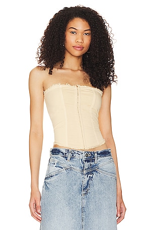 Free People x REVOLVE Just A Minute Tube Top in Peach Sands | REVOLVE