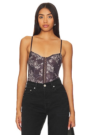 Free People Intimately Sleep Eyes Embroidered Criss Cross Brami Cami Top  Size M