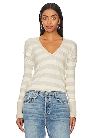 x We The Free Sail Away Long Sleeve In Natural Combo Free People