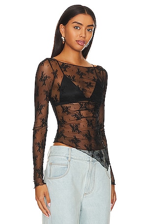 Free People x Intimately FP Full Bloom Top In Black in Black