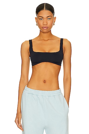 NONchalant Label Channing Crop Top in Black