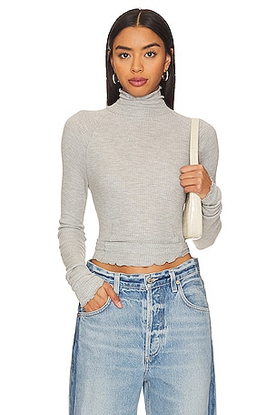 x Intimately FP Make It Easy Thermal In Heather Grey Free People
