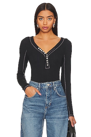x Revolve Coffee Chat Top In Black Free People