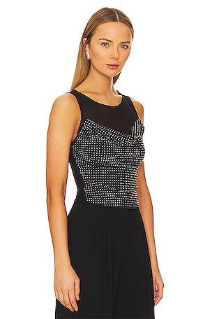 Free People Mirrorball Top in Black