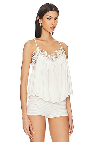 Free People Kayla Tank in Ivory