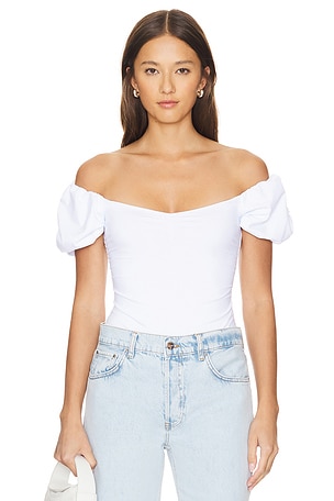 X Intimately FP Bella Bodysuit In WhiteFree People$58