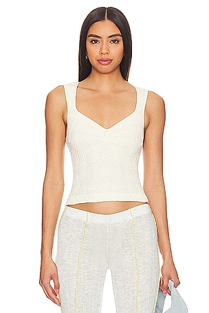 x Intimately FP Love Letter Sweetheart Cami In Ivory Free People