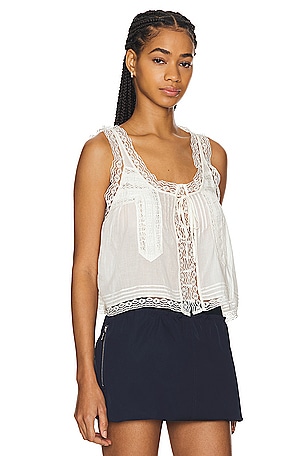 Free People x REVOLVE Evermore Tank in Ivory