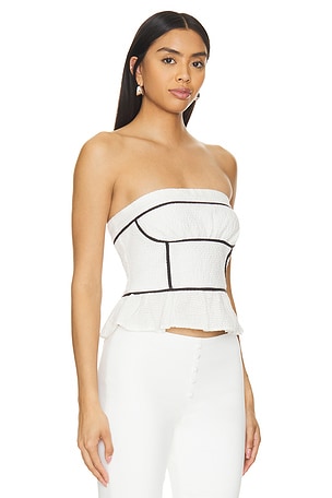 Free People Tara Tube Top in Black & White