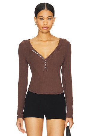 x Intimately FP Coffee Chat Long Sleeve Free People