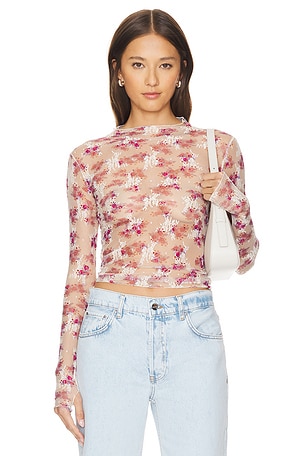 x Intimately FP Printed Lady Lux Layering Top Free People