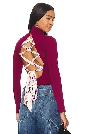 x Intimately FP Straps In The Back Bodysuit In Wine Free People