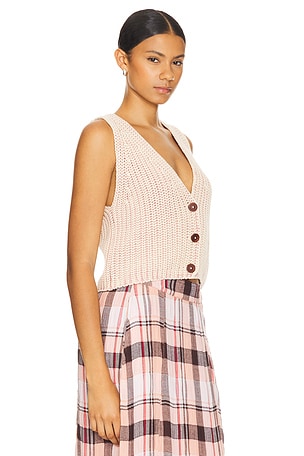 Free People Close To Me Vest in Blush