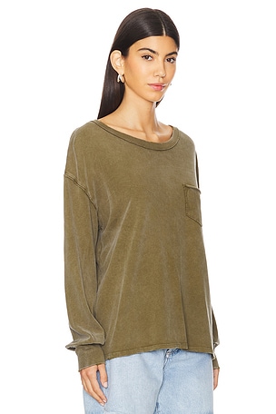 Free People x We The Free Fade Into You Tee in Olive