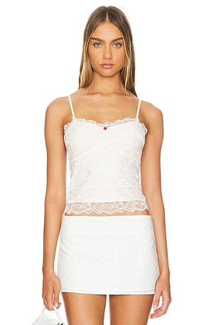 x Intimately FP Lacey Essential Cami In Seasalt Free People