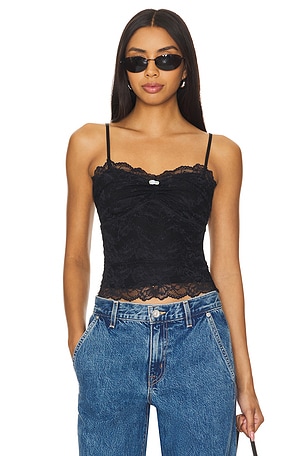 x Intimately FP Lacey Essential Cami In BlackFree People$48NEW