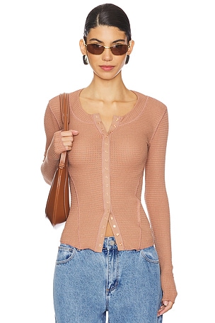 x Intimately FP Going Places Cardi In Cafe Latte Free People