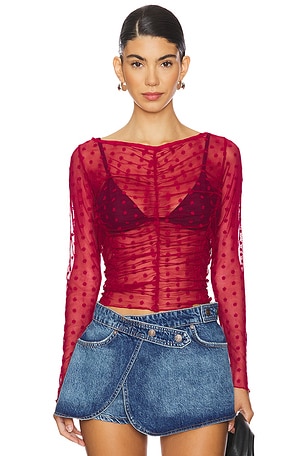 x Intimately FP Most Likely Layering Top In Glass Roses Free People