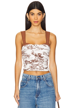 Printed 2 Tone Tank Free People