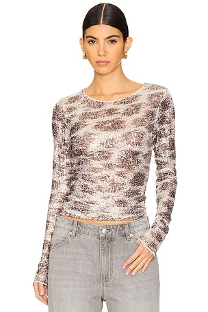 x Intimately FP Printed Gold Rush Long Sleeve Free People