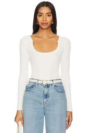 x Intimately FP Clean Slate Seamless Layering Top In Ecru Free People