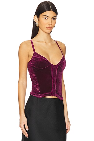 Free People About Last Night Corset in Wine