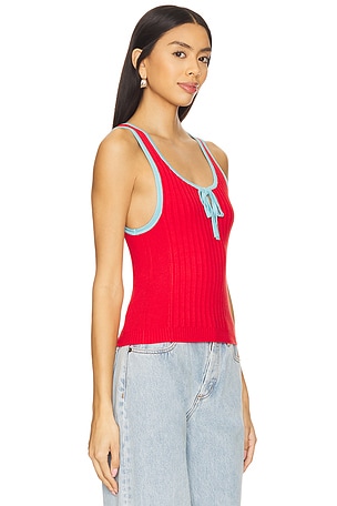 Free People All Star Sweater Tank in Red