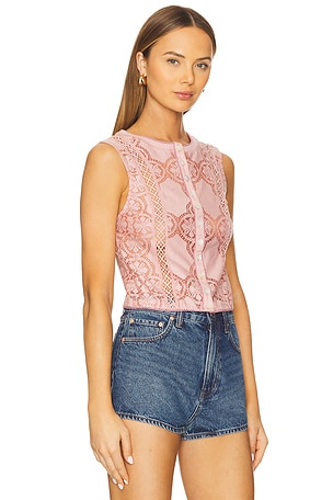 Free People Jae Knit Top in Blush