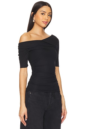 Free People x REVOLVE Cross My Heart Tee in Black